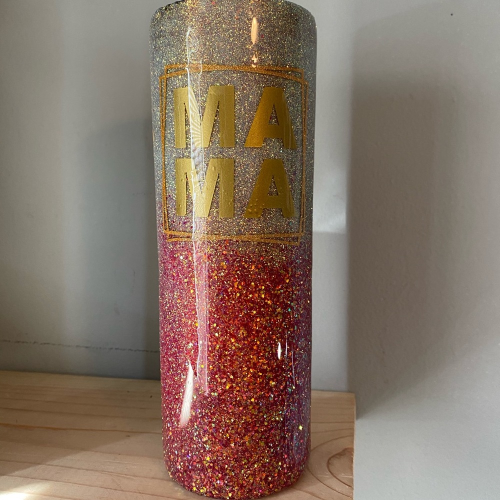 Custom MAMA Leopard tumbler